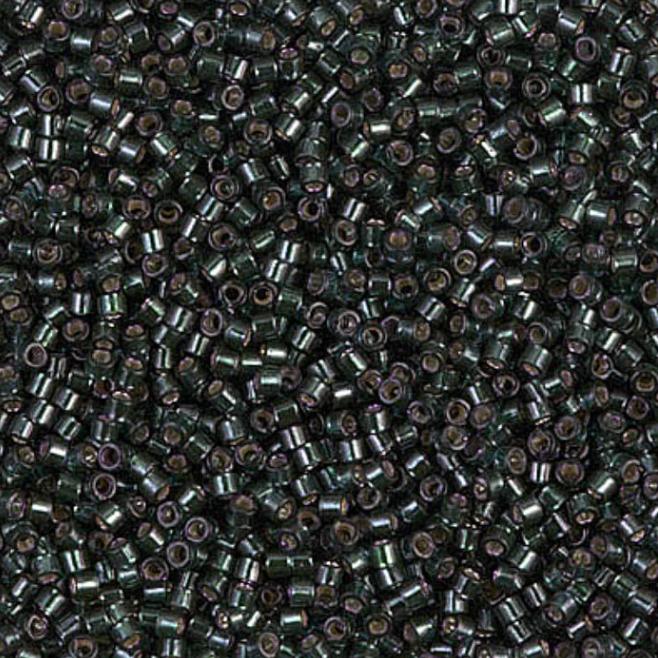 Dyed Silver Lined Dark Olive Miyuki Delica 11/0 DB0606