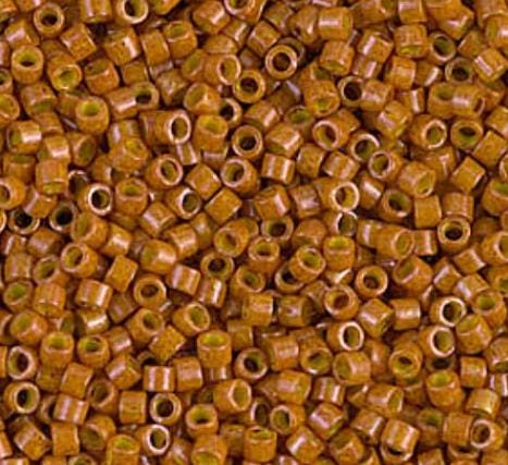 DB0664 11/0 Dyed Opaque Dark Pumpkin Miyuki Delica