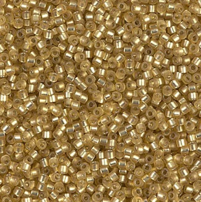 Dyed Semi-Frost S/L Yellow Green Miyuki Delica 11/0 DB0687