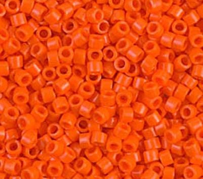 DB0722 11/0 Opaque Orange Miyuki Delica