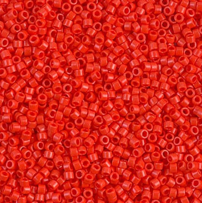 Opaque Vermillion Red Miyuki Delica 1/0 DB0727