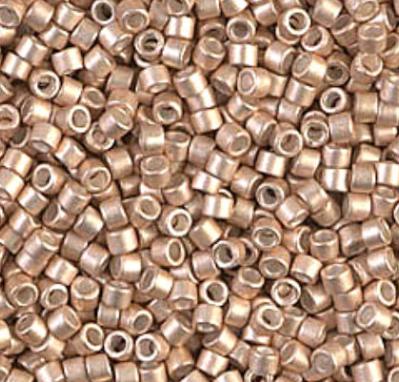 DB1152 11/0 Galvanized Semi-Frosted Champagne Miyuki Delica