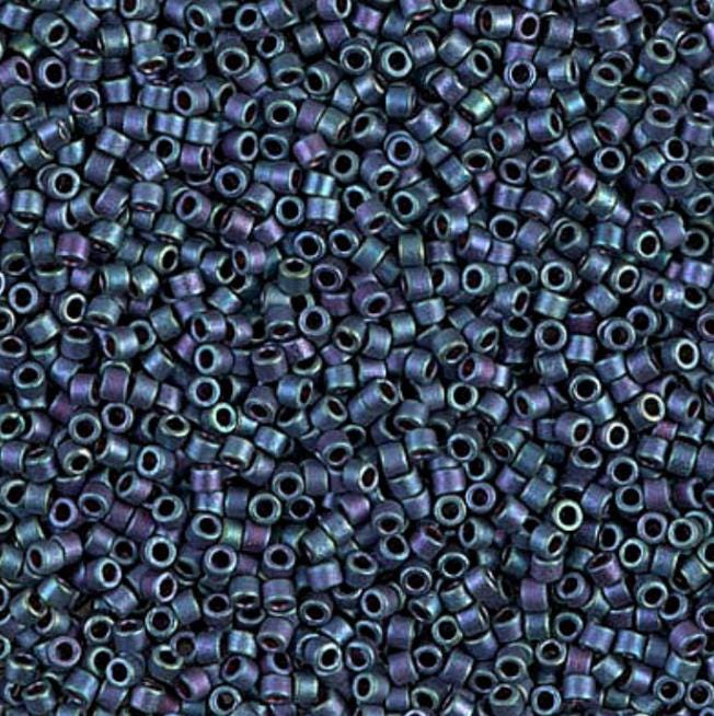 Matte Metallic Blueberry Gold Iris Miyuki Delica 11/0 DB1052