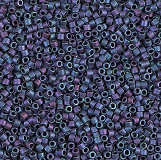 Matte Metallic Plum Gold Iris Miyuki Delica 11/0 DB1054