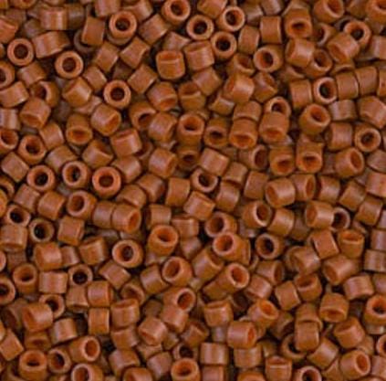 DB0794 11/0 Dyed Semi-Frosted Opaque Sienna Miyuki Delica