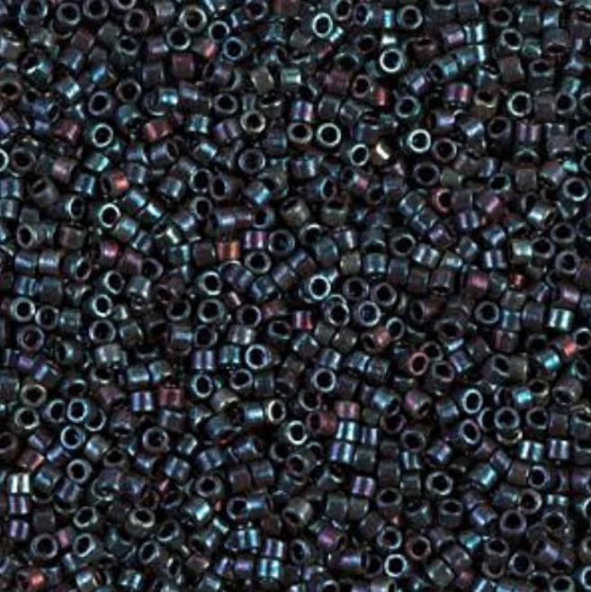 Metallic Midnight Blue Gold Iris Miyuki Delica 11/0 DB1003