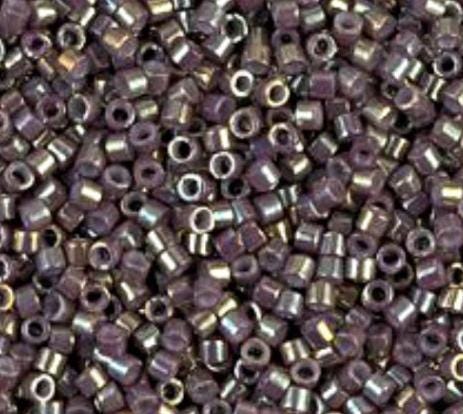 DB1011 11/0 Metallic Dusty Mauve Gold Iris Miyuki Delica