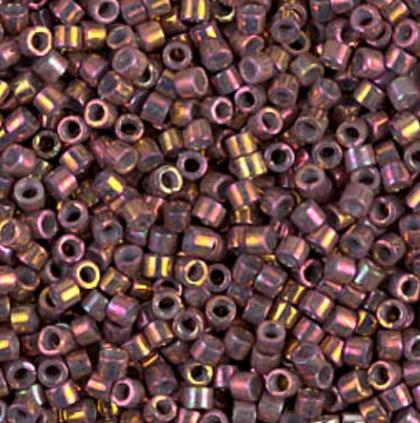 DB1013 11/0 Metallic Tea Berry Gold Iris Miyuki Delica
