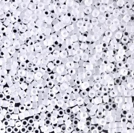 DB0741 11/0 Matte Crystal Miyuki Delica