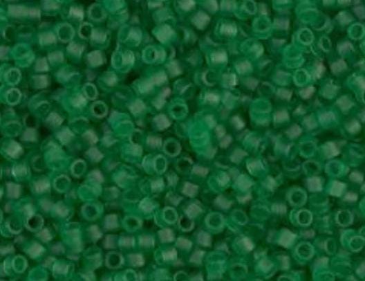 DB0746 11/0 Matte Transparent Green Miyuki Delica