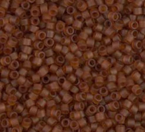 DB0764 11/0 Matte Opaque Dark Topaz Miyuki Delica