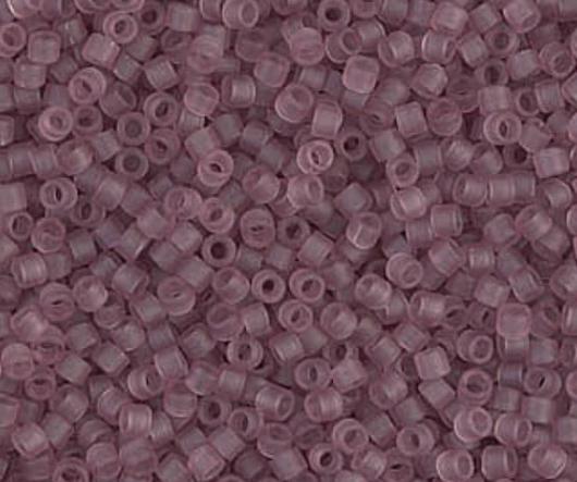 DB0765 11/0 Matte Transparent Smoky Amethyst Miyuki Delica