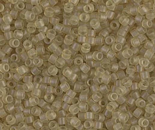 DB0771 11/0 Dyed Semi-Frosted Transparent Saffron Miyuki Delica
