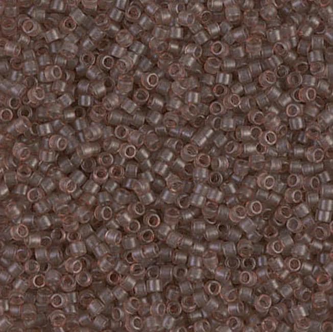 Dyed Semi-Frosted Transparent Cinnamon Miyuki Delica 11/0 DB0772