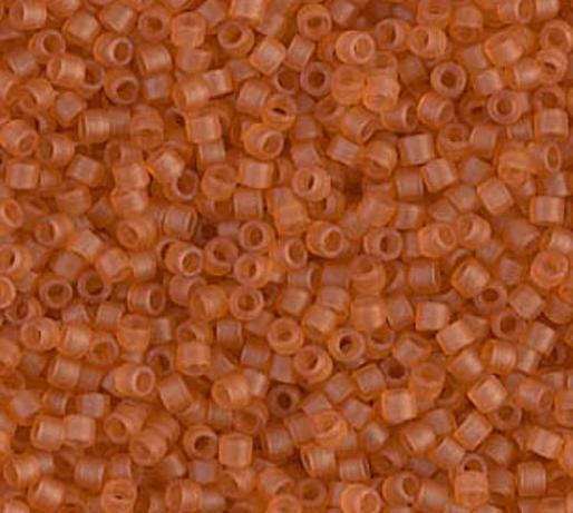 DB0777 11/0 Dyed Semi-Frosted Transparent Topaz Miyuki Delica