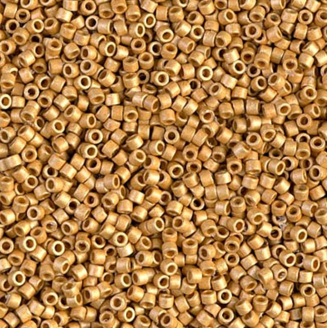 Duracoat Galvanized Matte Gold Miyuki Delica 11/0 DB1832F