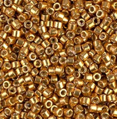 DB1833 11/0 Duracoat Galvanized Yellow Gold Miyuki Delica