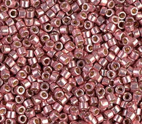 Delica, 11/0 Duracoat Galvanized Dark Coral, DB1839 Miyuki Delica-5 grams