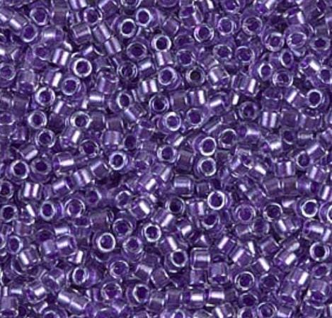 DB0906 11/0 Sparking Purple Lined Crystal Miyuki Delica