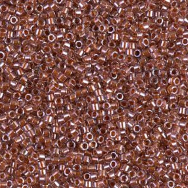 Sparking Ginger Lined Crystal Miyuki Delica 11/0 DB0915