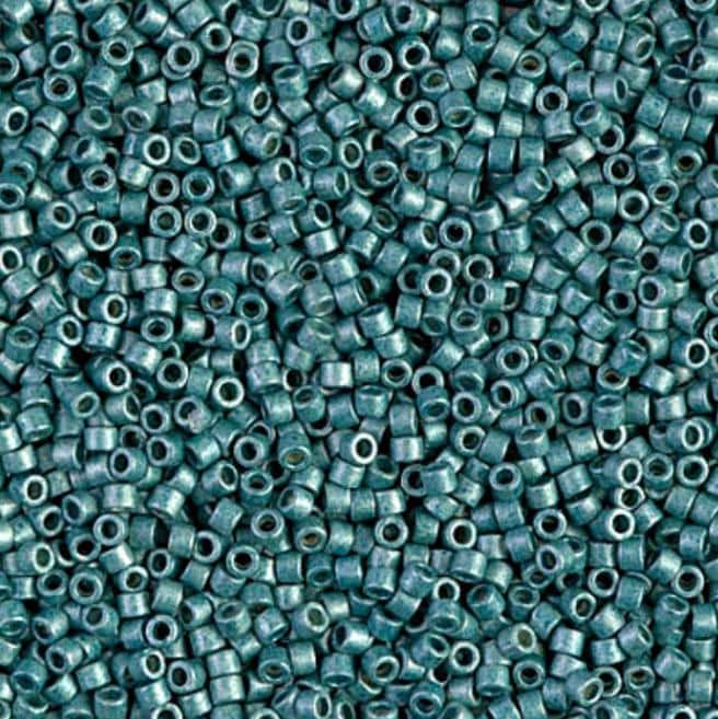 Duracoat Galvanized Matte Dark Sea Foam Miyuki Delica 11/0 DB1847F