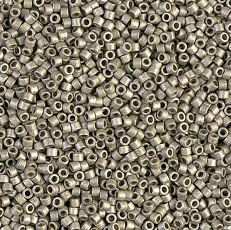 Duracoat Galvanized Matte Lt Pewter Miyuki Delica 11/0 DB1851F