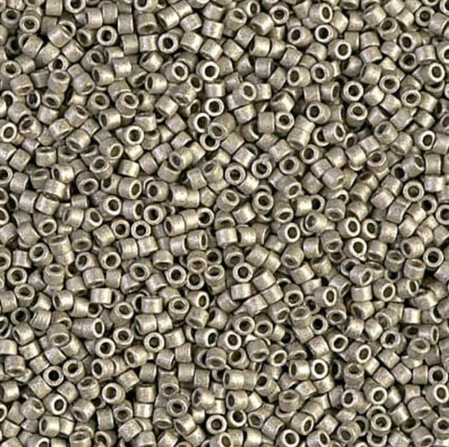 Duracoat Galvanized Matte Lt Pewter Miyuki Delica 11/0 DB1851F