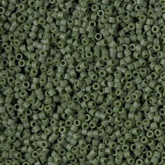 Matte Opaque Glazed Avocado Miyuki Delica 11/0 DB2291