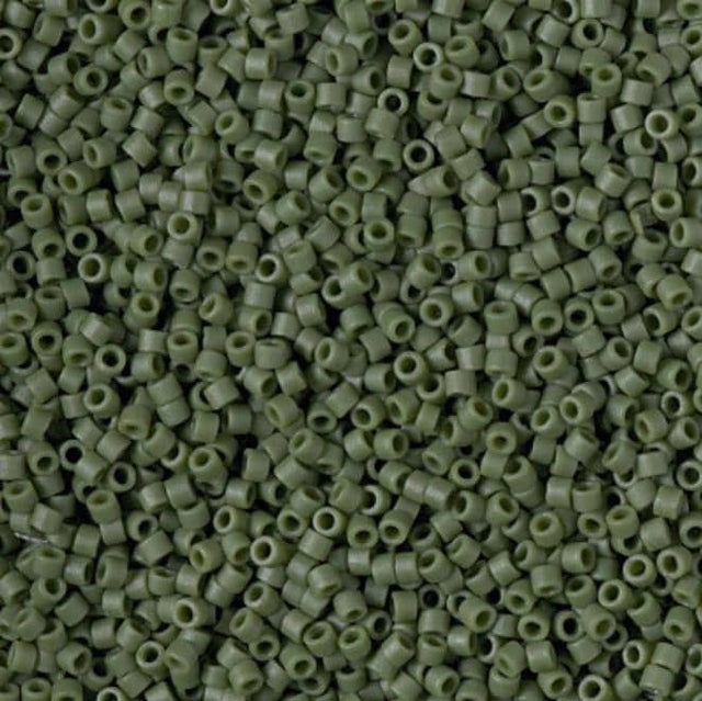 Matte Opaque Glazed Avocado Miyuki Delica 11/0 DB2291