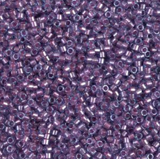 Sparking Orchid Lined Aqua Miyuki Delica 11/0 DB0922