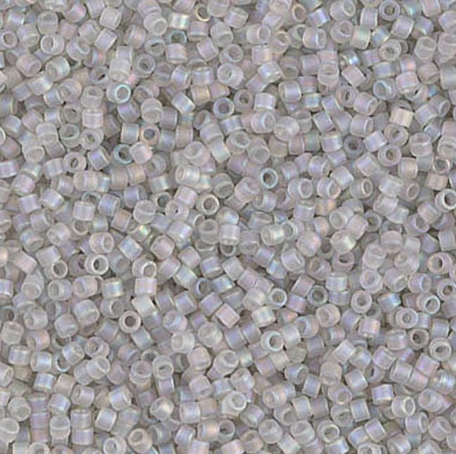 Matte Transparent Gray Mist AB Miyuki Delica 11/0 DB1286