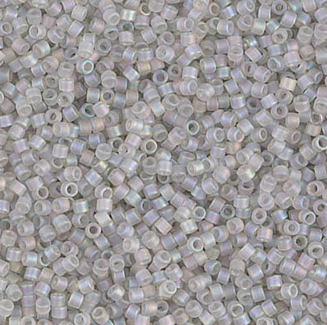 Matte Transparent Gray Mist AB Miyuki Delica 11/0 DB1286