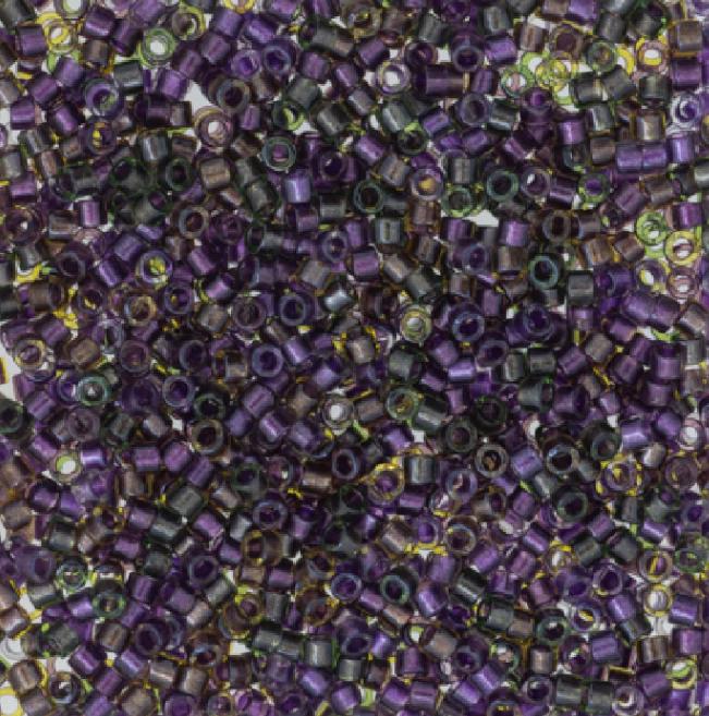Sparkling Lined Violet Dusk Mix Miyuki Delica 11/0 DB0991