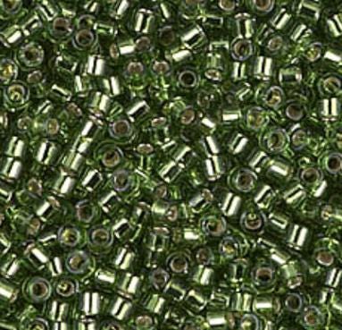 DB1207 11/0 Silver Lined Olive Miyuki Delica