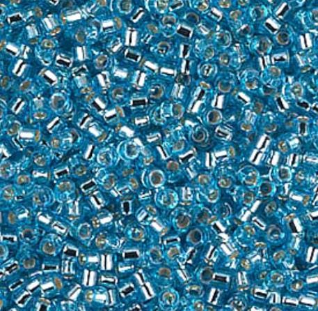 DB1209 11/0 Silver Lined Ocean Blue Miyuki Delica