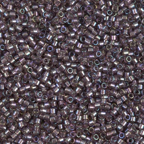 Sparkling Lined Smoky Amethyst Miyuki Delica 11/0 DB1760