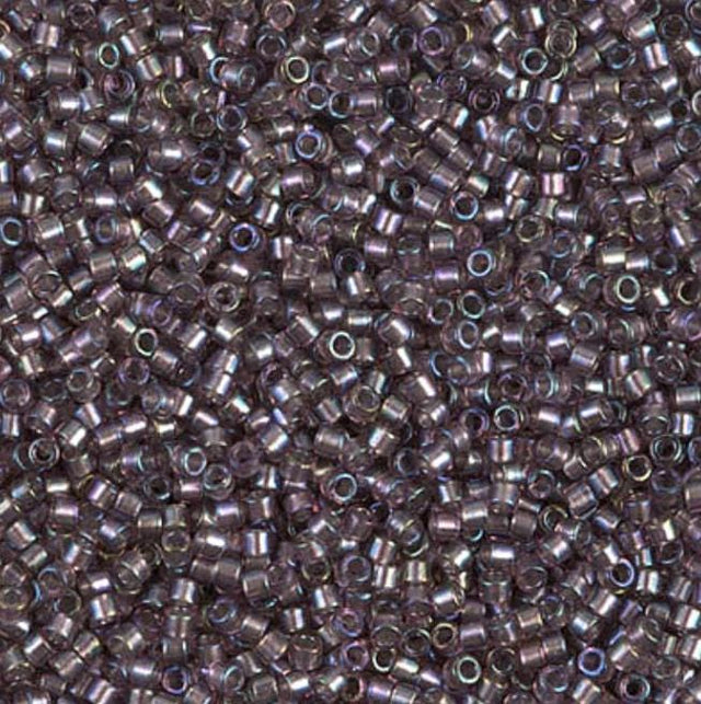 Sparkling Lined Smoky Amethyst Miyuki Delica 11/0 DB1760