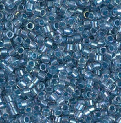 DB1762 11/0 Sparkling Sky Blue Crystal AB Miyuki Delica