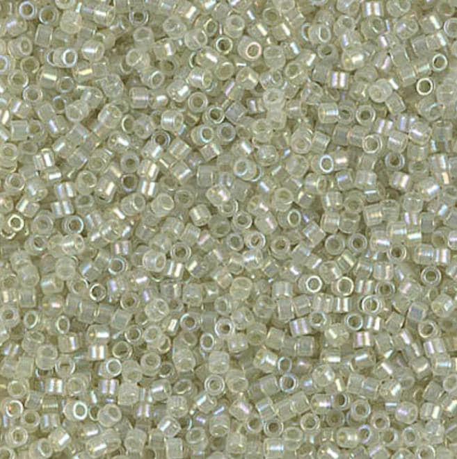Sparkling Celery Lined Opal AB AB Miyuki Delica 11/0 DB1765