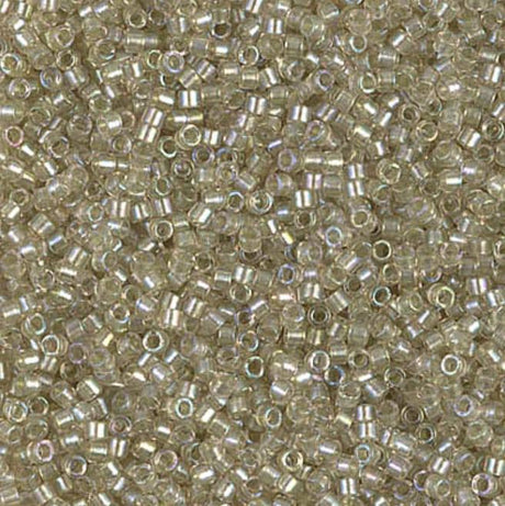 Sparkling Celery Lined Lt Tea Rose AB Miyuki Delica 11/0 DB1766