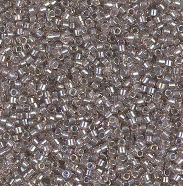 Sparkling Pewter Lined Crystal AB Miyuki Delica 11/0 DB1772