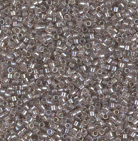 Sparkling Pewter Lined Crystal AB Miyuki Delica 11/0 DB1772
