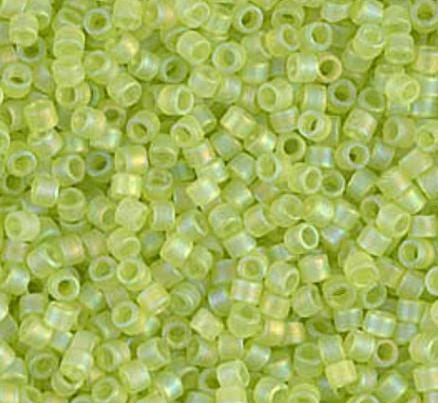 DB0859 11/0 Matte Transparent Dark Emerald AB Miyuki Delica
