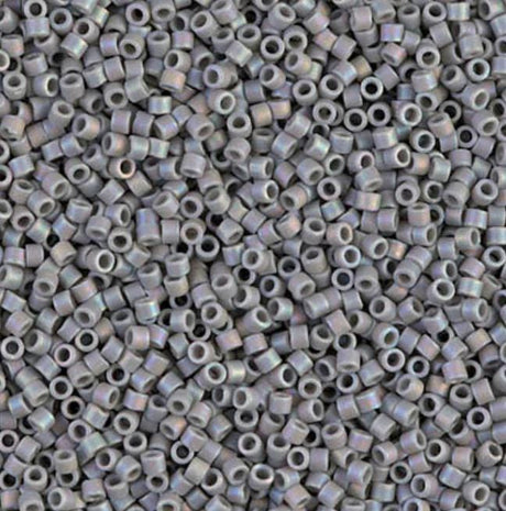 Matte Opaque Gray AB Miyuki Delica 11/0 DB0882