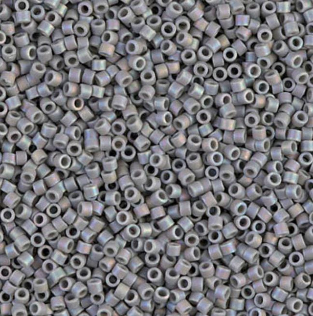Matte Opaque Gray AB Miyuki Delica 11/0 DB0882