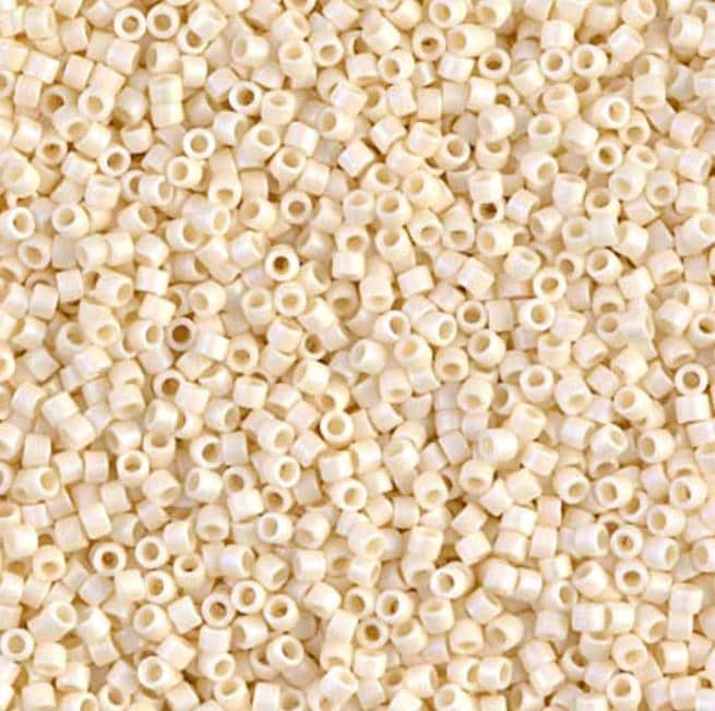 Matte Opaque Dark Cream AB Miyuki Delica 11/0 DB0883