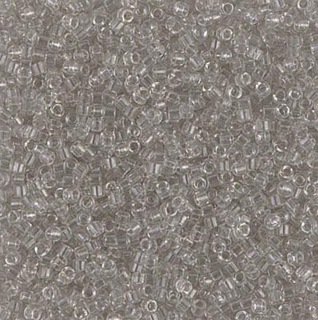 DB1111 11/0 Transparent Gray Mist Miyuki Delica
