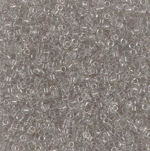 DB1111 11/0 Transparent Gray Mist Miyuki Delica