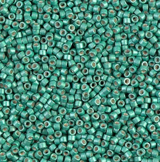 DB1182 11/0 Galvanized Semi- Frosted Dark Mint Miyuki Delica