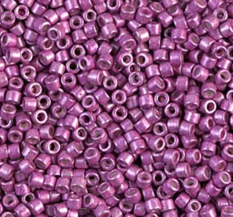 DB1184 11/0 Galvanized Semi-Frosted Magenta Miyuki Delica